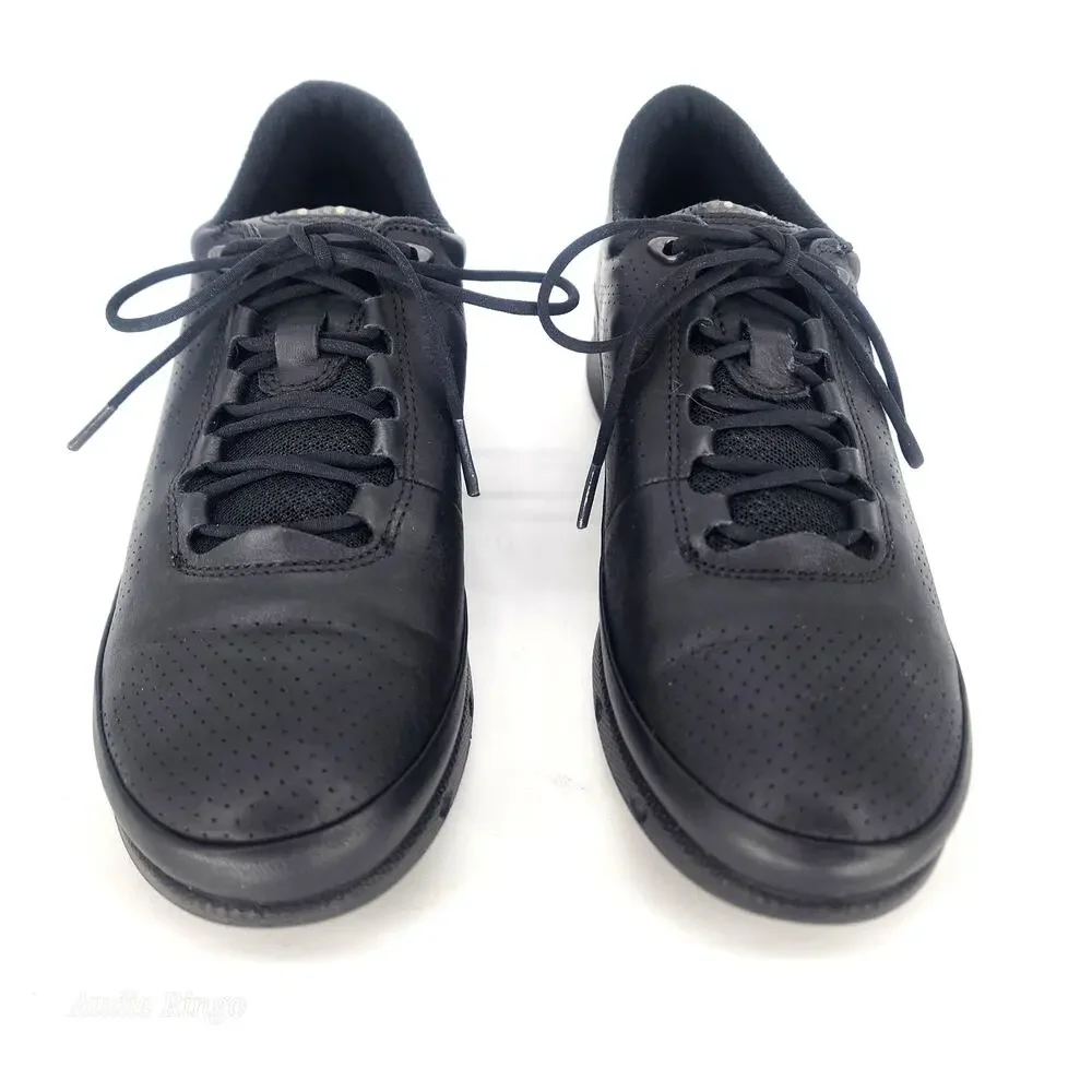 ECCO Black Leather Lace-Up Comfort Walking Shoes Women’s EU 37 US 6